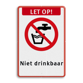 Pictogram niet drinkbaar